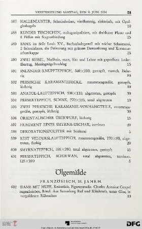 Ölgemälde (Nr. 602-608)