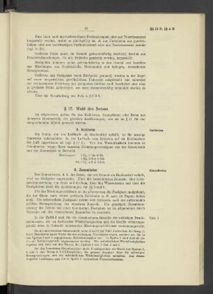 § 12. Wahl des Betons