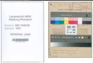 Entnazifizierung Josef Schildchen , geb. 01.08.1897 (Beamter)