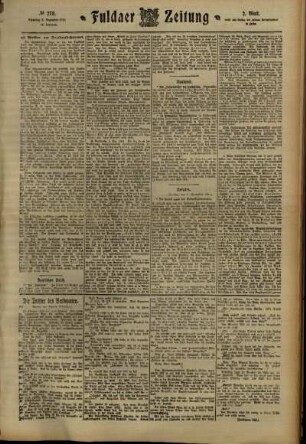 Zweite Ausgabe vom Dienstag, den 05. Dezember 1911.