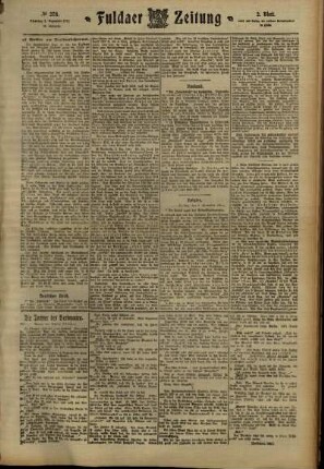 Zweite Ausgabe vom Dienstag, den 05. Dezember 1911.