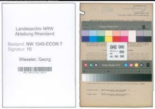 Entnazifizierung Georg Wieseler , geb. 12.01.1896 (Arbeiter)