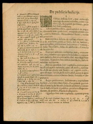 De publicis Iudiciis.