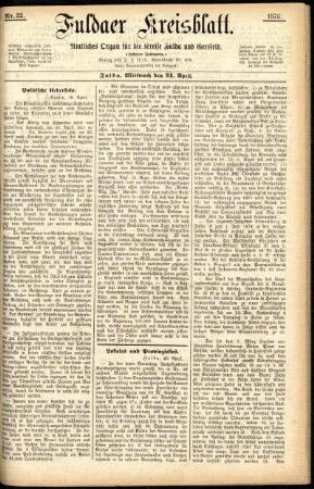 Ausgabe vom Mittwoch, den 24. April 1878.
