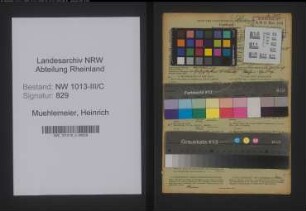 Entnazifizierung Heinrich Muehlemeier , geb. 01.01.1901 (Metzger)