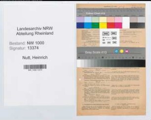 Entnazifizierung Heinrich Nutt, geb. 12.04.1891 (Landesinspektor)
