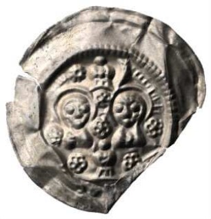 Fundmünze, Brakteat, 1230 - 1250