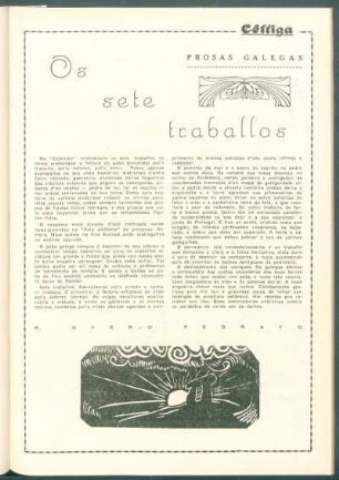Prosas galegas : Os sete traballos