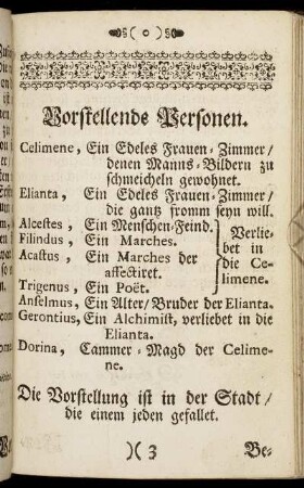 Vorstellende Personen.