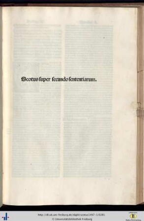 Scotus super secundo sententiarum.