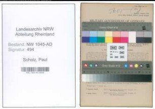 Entnazifizierung Paul Scholz , geb. 19.09.1901 (Schreiner)