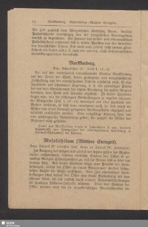 Mesolithikum (Mittlere Steinzeit)