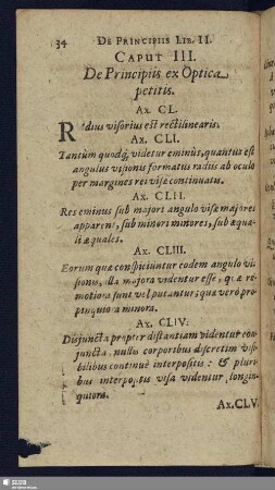 Caput III. De Principiis ex Optica petitis