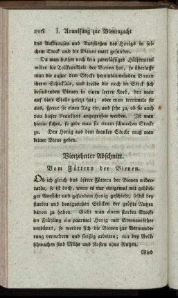 Vierzehnter Abschnitt. Vom Füttern der Bienen