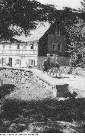 Erzgebirge, Weißbachtal, Familienausflug, 1953