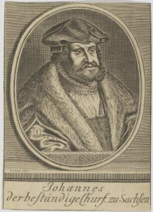 Bildnis des Johannes der beständige, Churf. zu Sachsen