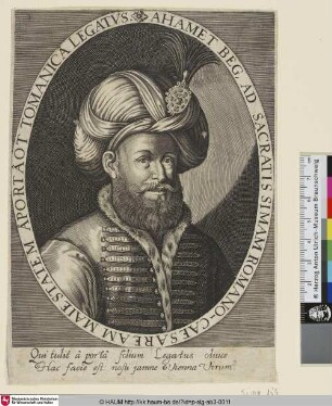 [Der türkische Gesandte Achmed Bey; The turkish ambassador Achmed Bey]