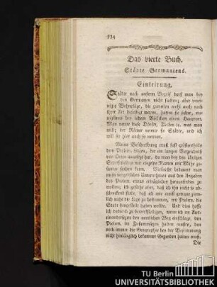Das vierte Buch. Städte Germaniens