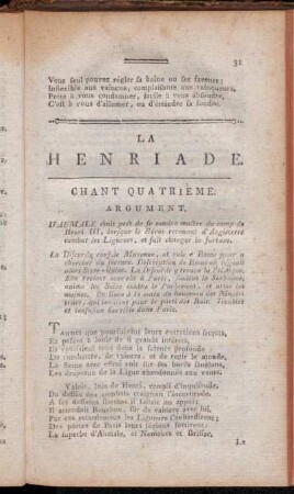 Chant quatrième.
