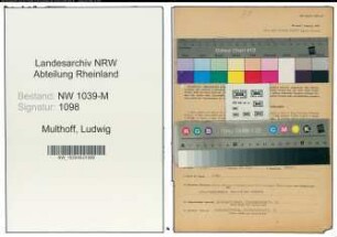 Entnazifizierung Ludwig Multhoff , geb. 28.07.1893 (Angestellter)
