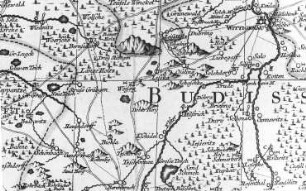 Schönteichen-Biehla. Oberlausitzkarte, Schenk, 1759