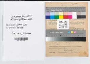 Entnazifizierung Johann Bauhaus, geb. 05.03.1895 (Landwirt)