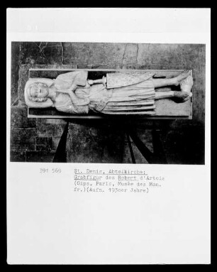 Abguss der Grabfigur Robert d'Artois aus der Abteikirche von Saint Denis
