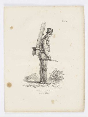 Vitrier ambulant, Blatt 74 der Folge "Rufe von Pariser Straßenhändlern"