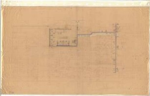 Troost, Paul Ludwig; München, Arcisstr. 12; Führerbau der NSDAP - Fundament und Keller, Südwest (Details; Grundriss)