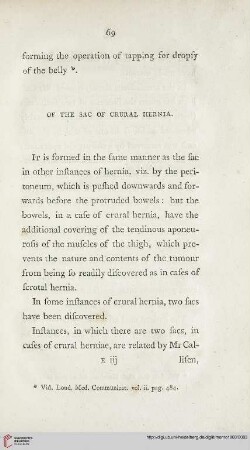 Of the sac of crural Hernia