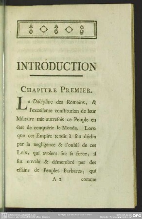 Introduction. Chapitre Premier