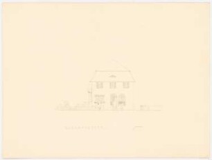 Villa Dr. Richard Schöne, Berlin-Grunewald: Aufriss Straßenansicht 1:100