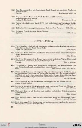 Ostasiatica (Nr. 1032-1117)