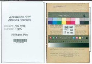 Entnazifizierung Paul Hofmann , geb. 11.07.1901 (Betriebswart)