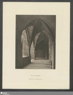 Dom zu Meißen. Westflügel des Kreuzganges