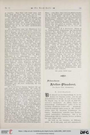 2: München: Atelier-Plauderei