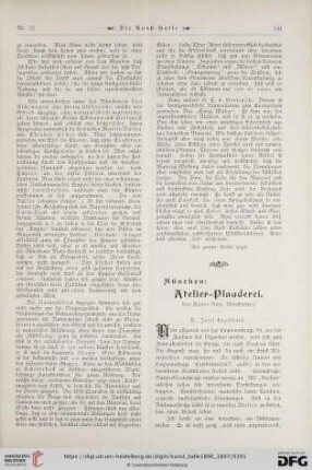 2: München: Atelier-Plauderei