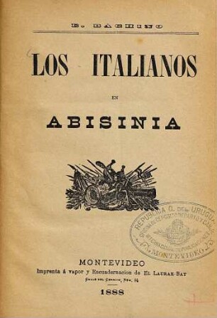 Los italianos en Abisinia