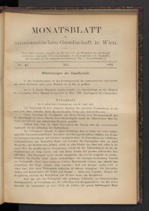 Nr. 46. Mai 1887