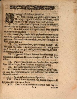Theses miscellaneae ex theologia depromptae
