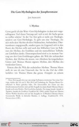 1. Mythos