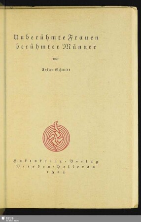 Unberühmte Frauen berühmter Männer