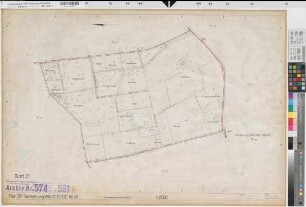 Walstedde (Drensteinfurt), Flurbereinigung Walstedde, Bl. 21 Zuteilungskarte Walstedde Flur 37