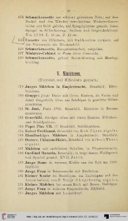 V. Miniaturen (Nr. 179-218)