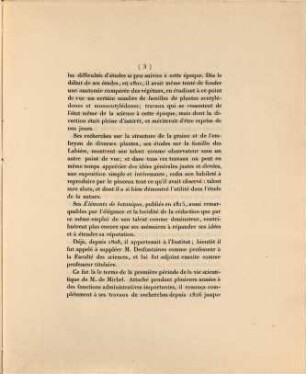 Funérailles de M. de Mirbel : discours de M. Ad. Brongniart ... le jeudi 14 septembre 1854