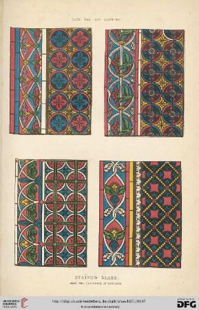 Stained glass. From the cathedral at Bourges