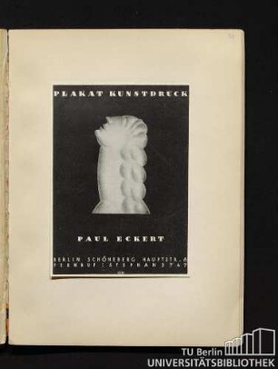 Plakat Kunstdruck Paul Eckert