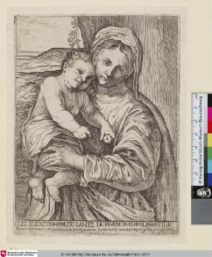 [La Ste. Vierge; Madonna and Child with an Apple; Madonna mit Kind]