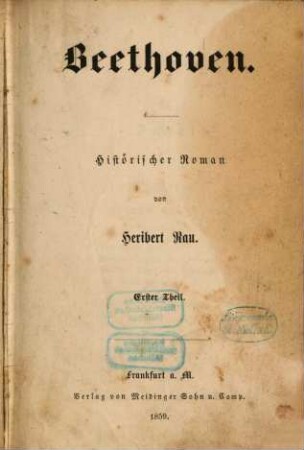 Beethoven : historischer Roman, 1