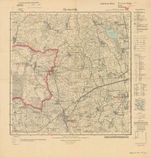 1929 (alte Nr.: 576) Ahrensbök, Meßtischblatt (4cm - Karte)
